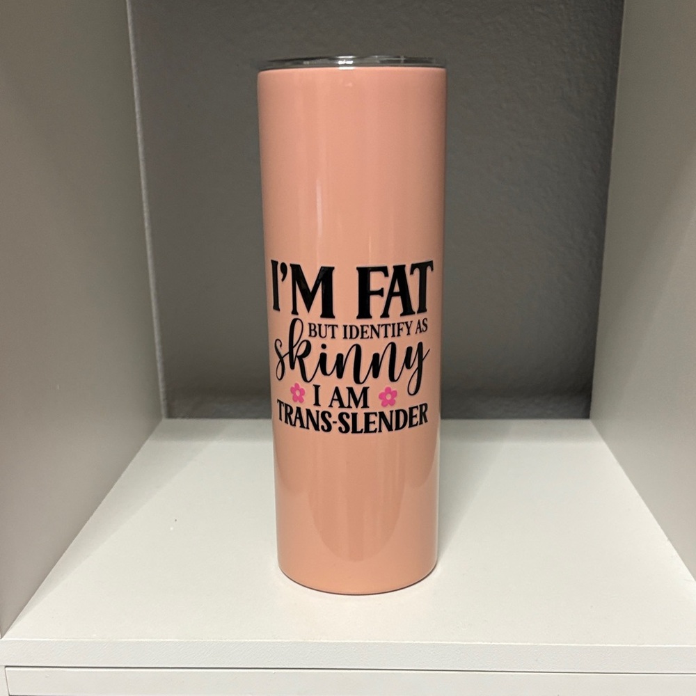 Trans Slender Peach Insulated Tumbler